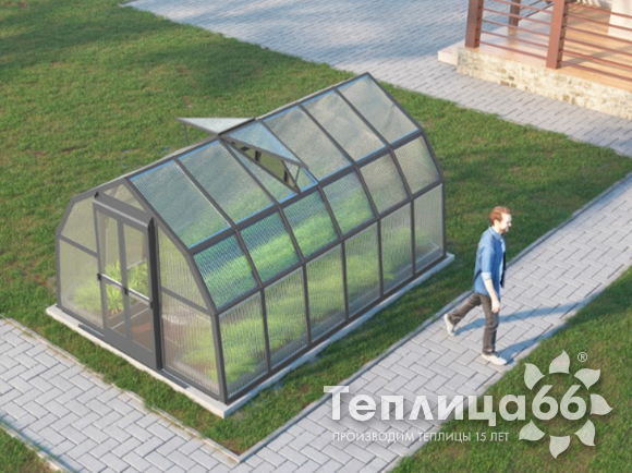 Теплица Рада Ладога из поликарбоната, ширина 2.65 метра